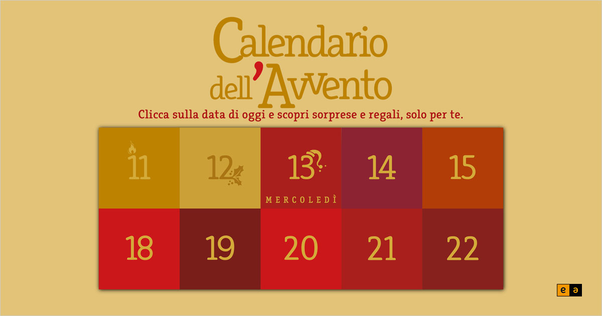 Calendario dell'Avvento Digitale - Eclettica Akura, Torino